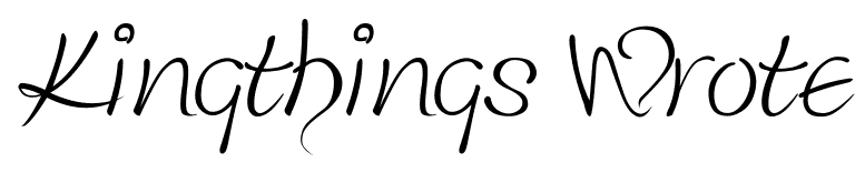 Kingthings Wrote font